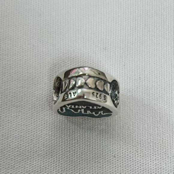 Pandora Georgia Exclusive Travel Heart Charm Pendant, S925 Silver Jewelry - Picture 3 of 4